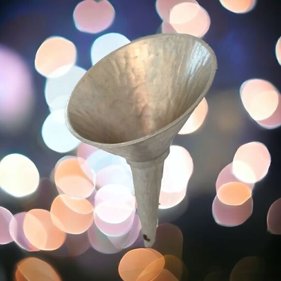 Jean Goardere Pewter Wine Funnel Aerator Etain Fait Main MCM Hammered France Vtg - Picture 12 of 12